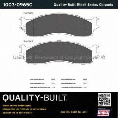 Plaquettes avant en c�ramique  by QUALITY-BUILT - 1003-0965C pa5