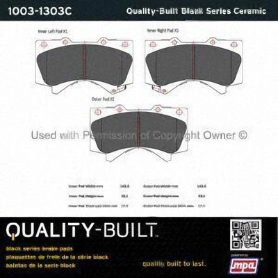 Plaquettes avant en céramique  by QUALITY-BUILT - 1003-1303C pa1