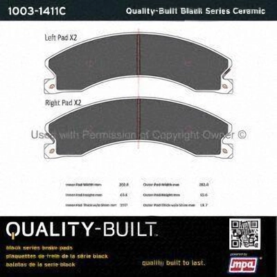 Plaquettes avant en céramique  de QUALITY-BUILT - 1003-1411C pa3