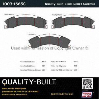 Plaquettes avant en céramique  de QUALITY-BUILT - 1003-1565C pa1