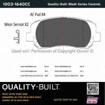 Plaquettes avant en c�ramique  by QUALITY-BUILT - 1003-1640CC pa5