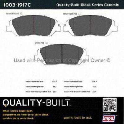 Plaquettes avant en c�ramique  by QUALITY-BUILT - 1003-1917C pa5