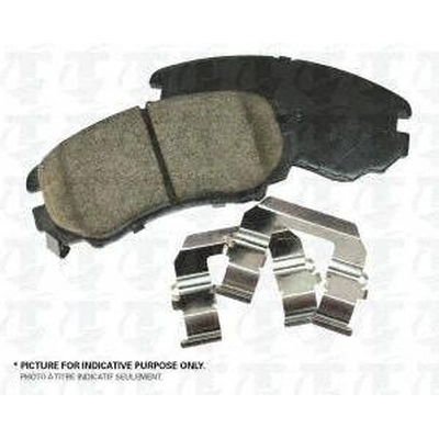 Front Ceramic Pads by TRANSIT WAREHOUSE - PPC-D1345 pa1