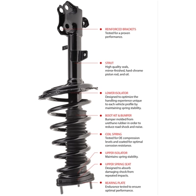 WORLDPARTS STRUTS - W3335576 - Front Complete Strut Assembly pa2