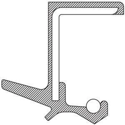 Front Crankshaft Seal by NATIONAL OIL SEALS - 710822 pa3