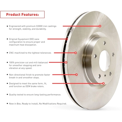 DYNAMIC FRICTION COMPANY - 4312-73019 - Ensemble de disque de frein avant pa2