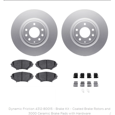 DYNAMIC FRICTION COMPANY - 4312-80015 - Front Disc Brake Kit pa1