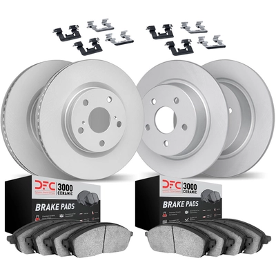 DYNAMIC FRICTION COMPANY - 4314-73025 - Front & Rear Disc Brake Kit pa1