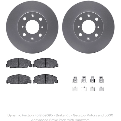 DYNAMIC FRICTION COMPANY - 4512-59095 - Front Disc Brake Kit pa1