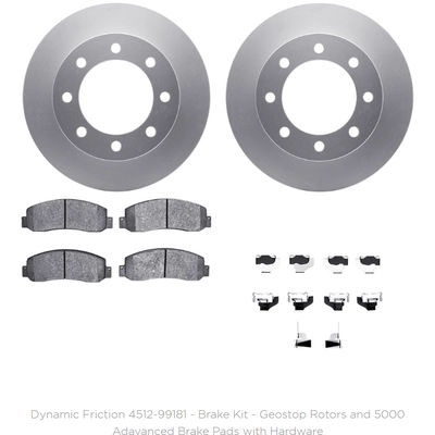 DYNAMIC FRICTION COMPANY - 4512-99181 - Front Disc Brake Kit pa1