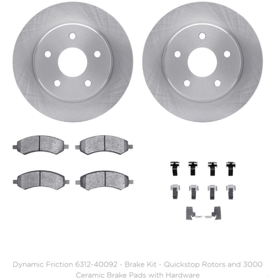DYNAMIC FRICTION COMPANY - 6312-40092 - Front Disc Brake Kit pa1