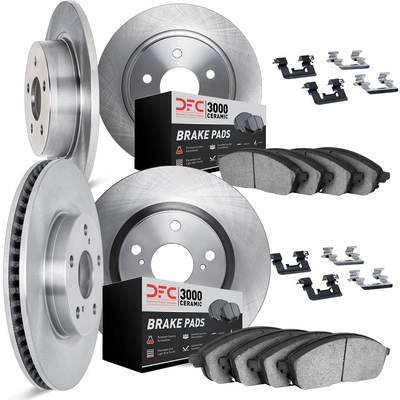 DYNAMIC FRICTION COMPANY - 6314-73066 - Front and Rear Disc Brake Kit pa1