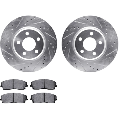 DYNAMIC FRICTION COMPANY - 7302-39033 - Front Disc Brake Rotor With Pads Kit pa1