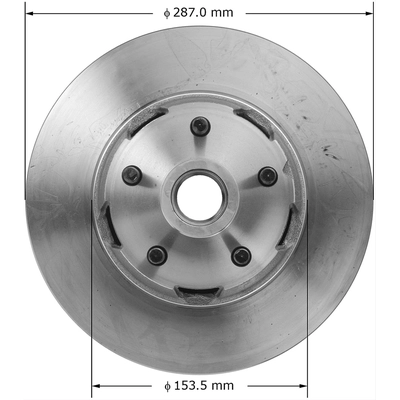 Front Disc Brake Rotor by BENDIX GLOBAL - PRT1017 pa1
