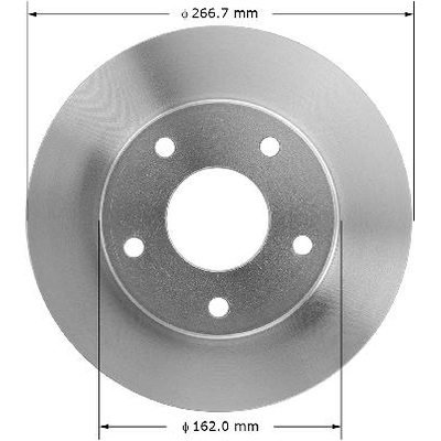 Front Disc Brake Rotor by BENDIX GLOBAL - PRT1261 pa11