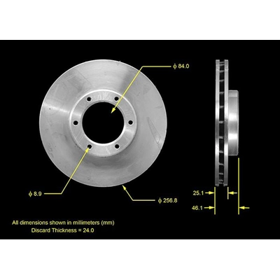Front Disc Brake Rotor by BENDIX GLOBAL - PRT1660 pa1