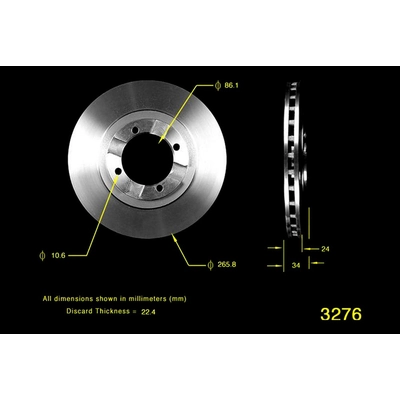 BENDIX GLOBAL - PRT1750 - Disc Brake Rotor pa2