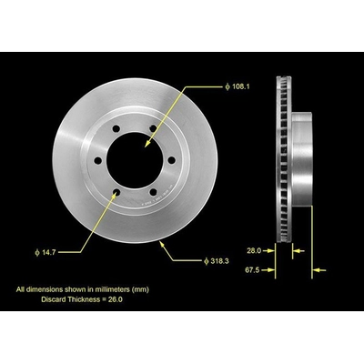 BENDIX GLOBAL - PRT5458 - Disc Brake Rotor pa1