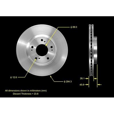 BENDIX GLOBAL - PRT5526 - Disc Brake Rotor pa1