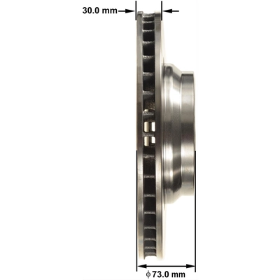 Front Disc Brake Rotor by BENDIX GLOBAL - PRT5822 pa2