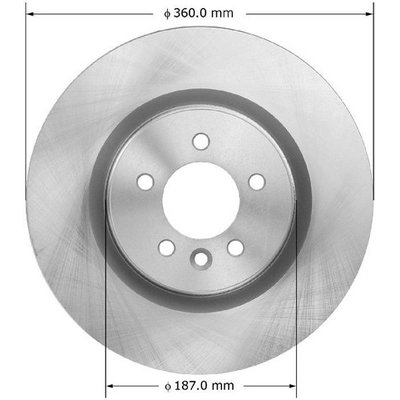 BENDIX GLOBAL - PRT5956 - Disc Brake Rotor pa1