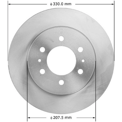 BENDIX GLOBAL - PRT6000 - Disc Brake Rotor pa1