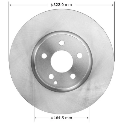 Front Disc Brake Rotor by BENDIX GLOBAL - PRT6003 pa2