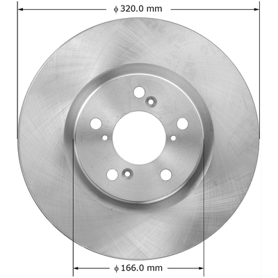 BENDIX GLOBAL - PRT6054 - Front Brake Rotor pa1