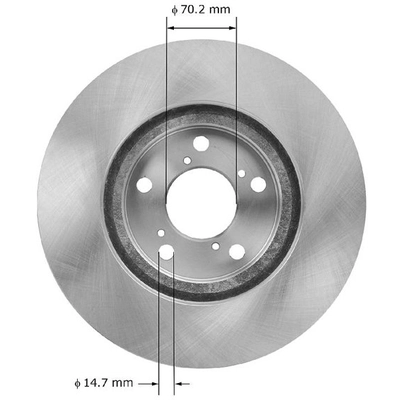 BENDIX GLOBAL - PRT6054 - Front Brake Rotor pa2