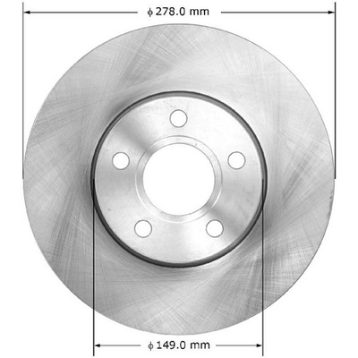 BENDIX GLOBAL - PRT6132 - Disc Brake Rotor pa1