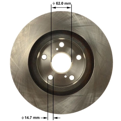 BENDIX GLOBAL - PRT6155 - Front Brake Rotor pa2