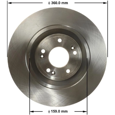 Front Disc Brake Rotor by BENDIX GLOBAL - PRT6158 pa1