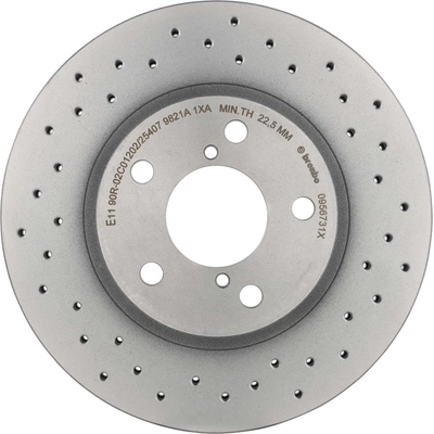 Front Disc Brake Rotor by BREMBO - 09.5673.1X (1 Qty) pa2