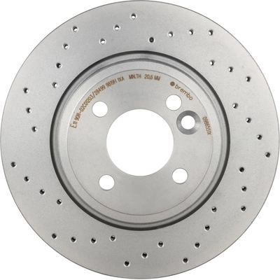 Front Disc Brake Rotor by BREMBO - 09.8655.1X (1 Qty) pa2