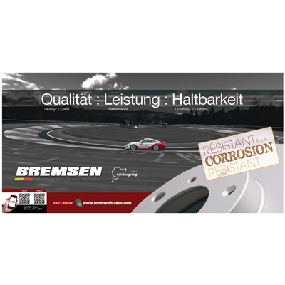BREMSEN - B53028 - Front Disc Brake Rotor pa3