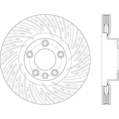 Front Disc Brake Rotor by CENTRIC PARTS - 121.33141 pa1