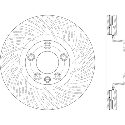 Disque de frein � disque avant by CENTRIC PARTS - 121.33141 pa1