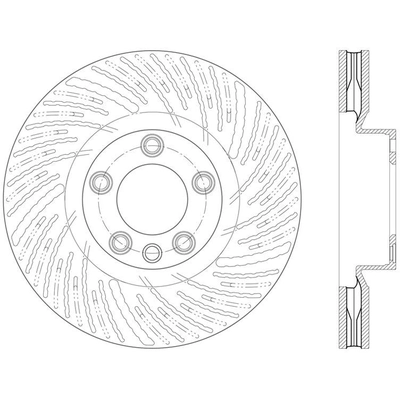 Disque de frein � disque avant by CENTRIC PARTS - 121.33141 pa4