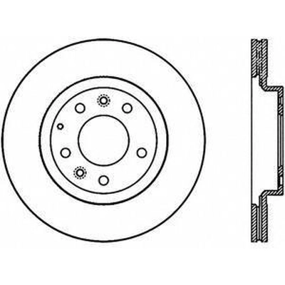 Front Disc Brake Rotor by CENTRIC PARTS - 121.45075 pa1