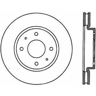 Disque de frein à disque avant de CENTRIC PARTS - 121.46070 pa4