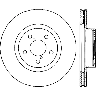 Front Disc Brake Rotor by CENTRIC PARTS - 121.47024 pa2