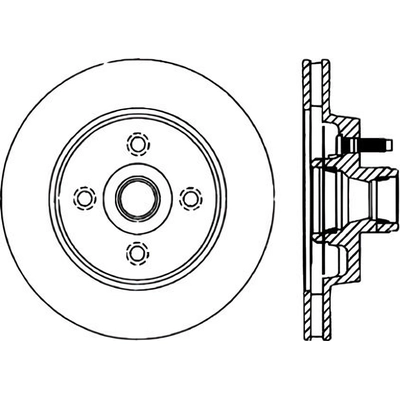 Front Disc Brake Rotor by CENTRIC PARTS - 121.61031 pa2