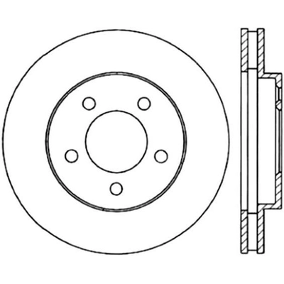 Front Disc Brake Rotor by CENTRIC PARTS - 121.61033 pa4