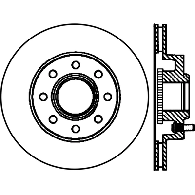 Front Disc Brake Rotor by CENTRIC PARTS - 121.65116 pa1