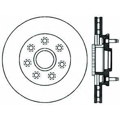 Disque de frein � disque avant by CENTRIC PARTS - 121.65129 pa12