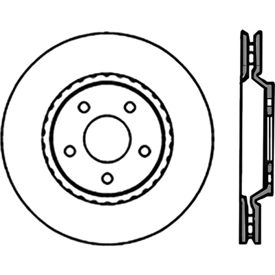 Disque de frein à disque avant par CENTRIC PARTS - 320.62078 pa2
