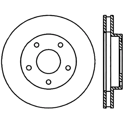 Disque de frein à disque avant par CENTRIC PARTS - 320.66038 pa1