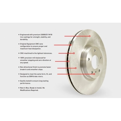 DYNAMIC FRICTION COMPANY - 600-02121D - Front Passenger Side Brake Rotor pa2