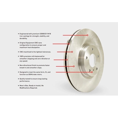 Disque de frein à disque avant par DYNAMIC FRICTION COMPANY - 600-13018 pa3