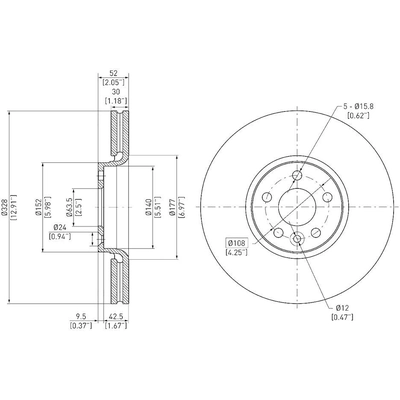 Front Disc Brake Rotor by DYNAMIC FRICTION COMPANY - 600-27043 pa3